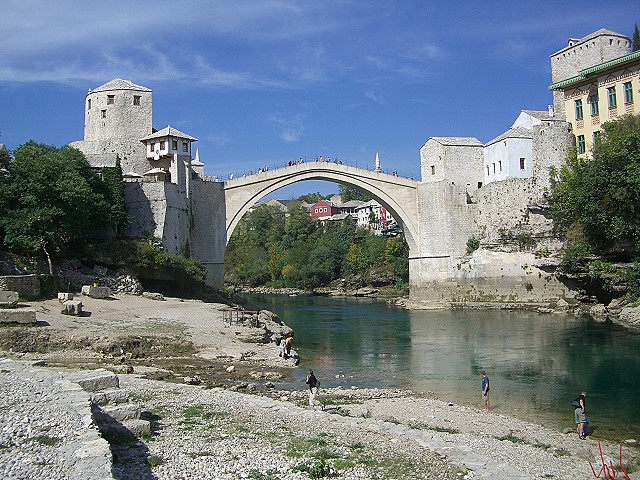 Die Stari Most vom Westufer aus